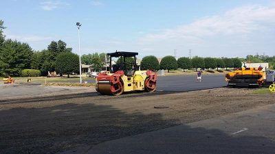 stanadyne parking lot excavation and paving