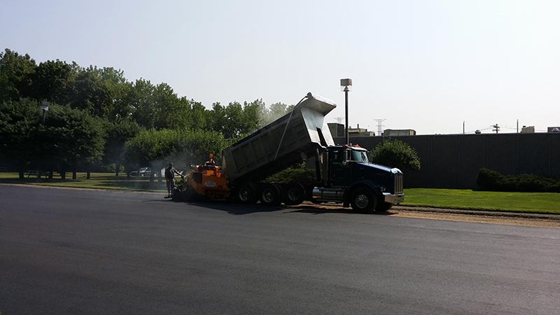 stanadyne parking lot paving